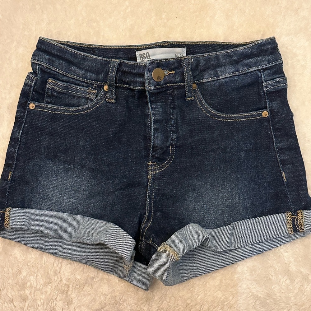 RSQ high rise cuff shorts